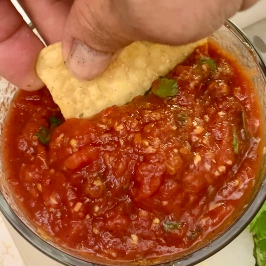 Salsa in Under a Minute!  The Easiest Homemade Salsa Recipe